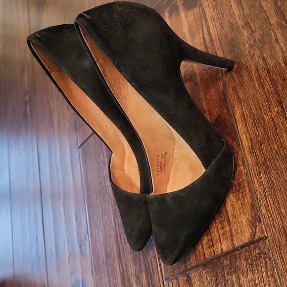 Madewell 1937 Black Suede Pump Size 7.5 - Picture 5 of 5